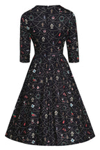 Billie Christmas Print Long Sleeved Dress