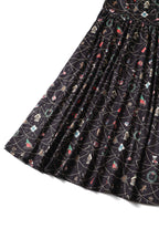 Billie Christmas Print Long Sleeved Dress