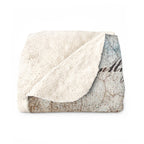 Cozy Reader Sherpa Blanket — "It's Not Hoarding If It's Books" Book Lover Throw