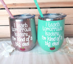 Custom Teaching Wine Tumbler - love-in-the-city-shop