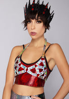 LASR Cyber Vixen Bra Harness — front view