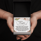 Daughter Gift, Heart Name Necklace: Someday When The Pages On My Life End...