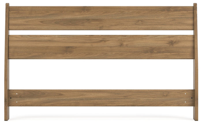 Deanlow - Full Panel Headboard - Honey