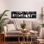 Deer Family Metal Wall Art - Decor available at Dekadron for $129.90
