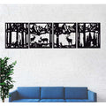 Deer Family Metal Wall Art - Decor available at Dekadron for $129.90