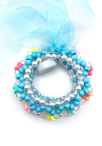 LASR Digital Cloud Light Up Ribbon Rave Kandi Bracelet — detail view