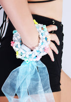 LASR Digital Cloud Light Up Ribbon Rave Kandi Bracelet — product view