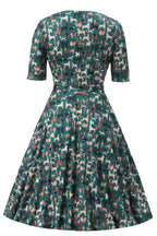 Matilda Dog Lover Wrap Dress In Green