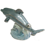 Dolphin Jeweled Trinket Box Austrian Crystals,