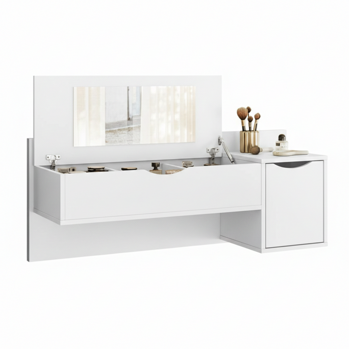 Dresser Blush 15773-135 2 Drawers With Mirror  100*41*33Cm White  (Limited 3 Months Warranty)