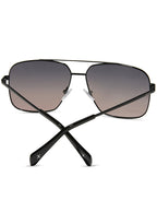 Dime Optics Encino Polarized Sunglasses in black twilight — back view