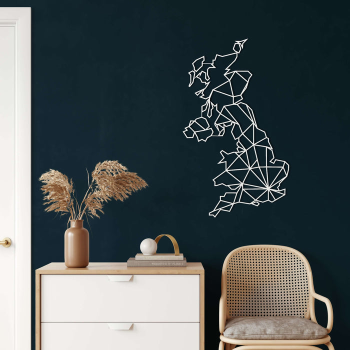 England Map Metal Wall Art - Decor available at Dekadron for $76.90
