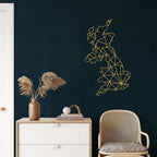 England Map Metal Wall Art - Decor available at Dekadron for $76.90