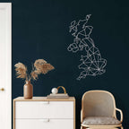 England Map Metal Wall Art - Decor available at Dekadron for $76.90