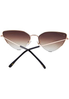 Fairfax Sunglasses in Brushed Gold/Brown Gradient