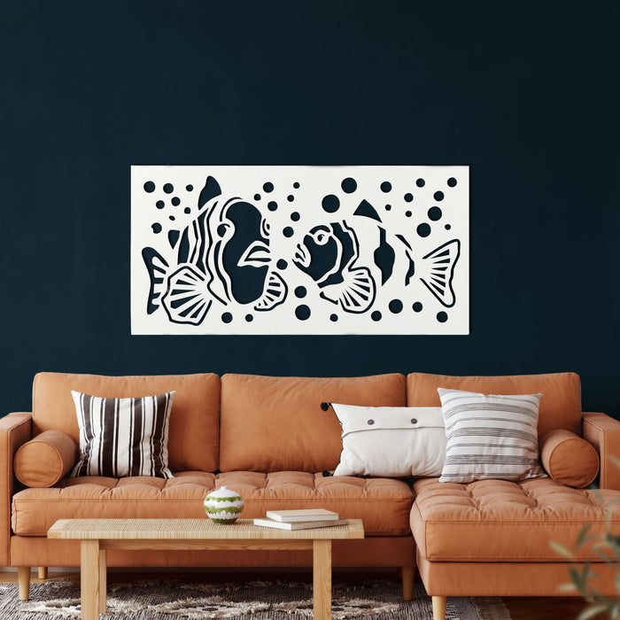 Fish Metal Wall Art - Decor available at Dekadron for $74.90