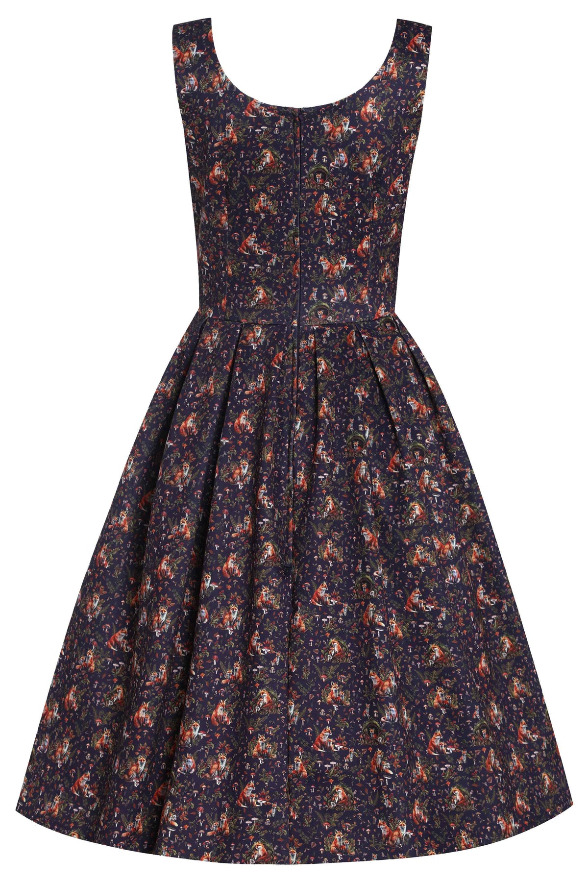 Amanda Purple Fox Den Swing Dress
