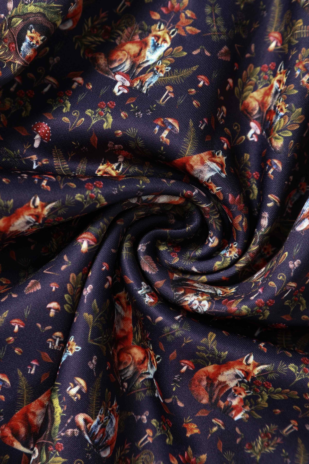Amanda Purple Fox Den Swing Dress