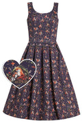 Amanda Purple Fox Den Swing Dress