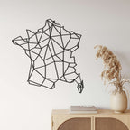 France Map Metal Wall Art - Decor available at Dekadron for $99.90