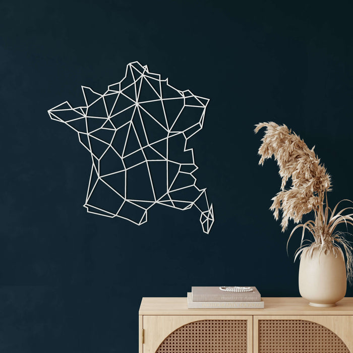 France Map Metal Wall Art - Decor available at Dekadron for $104.90