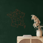France Map Metal Wall Art - Decor available at Dekadron for $104.90