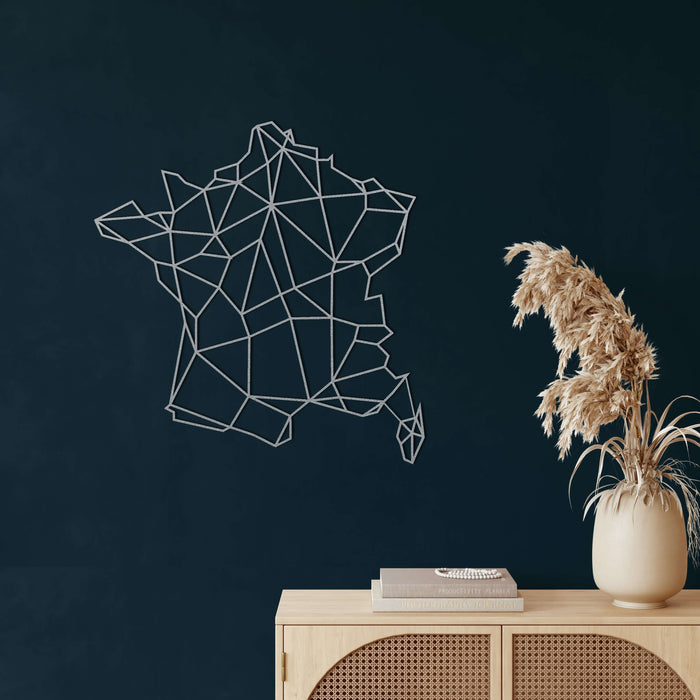 France Map Metal Wall Art - Decor available at Dekadron for $104.90