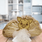 Funny Pig Wooden Bread Clip: Keep it porkin’ fresh