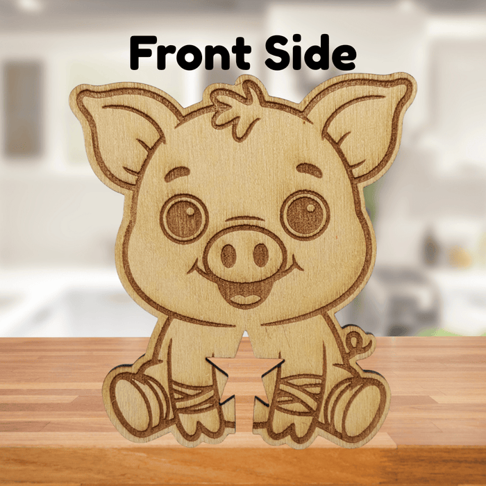 Funny Pig Wooden Bread Clip: Keep it porkin’ fresh