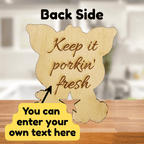Funny Pig Wooden Bread Clip: Keep it porkin’ fresh