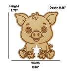 Funny Pig Wooden Bread Clip: Keep it porkin’ fresh