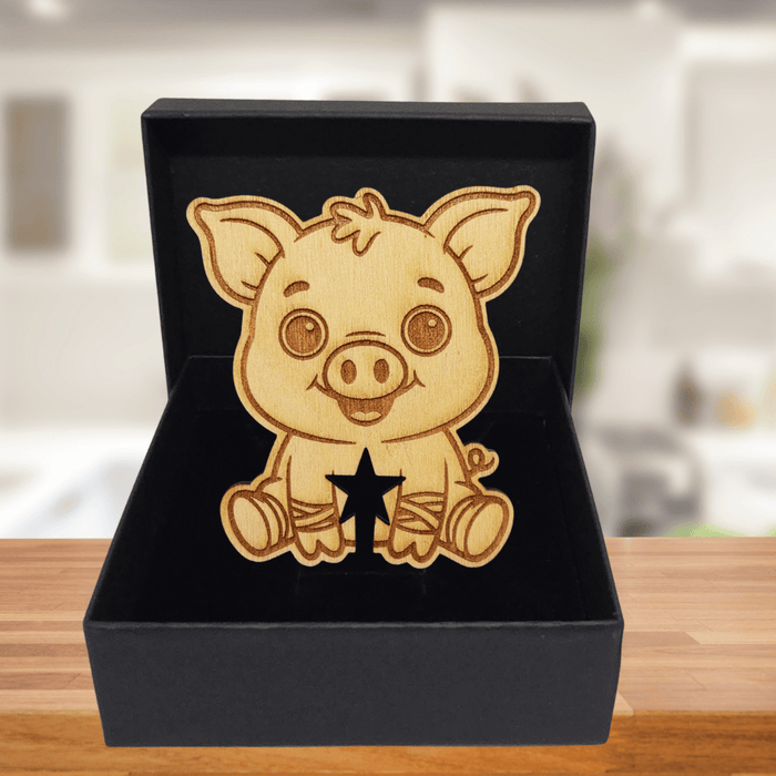 Funny Pig Wooden Bread Clip: Keep it porkin’ fresh