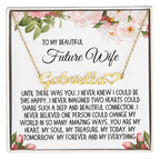 Future Wife Gift, Heart Name Necklace: Until There Was You...