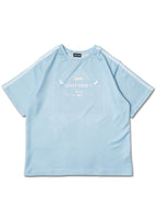 ACDC Rag Game Over Jersey Pastel Blue Oversized Tee — front view