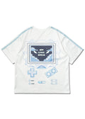 ACDC Rag Game Over Jersey White Oversized Tee — back view