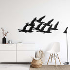 Geese Flock Metal Wall Art - Decor available at Dekadron for $69.90