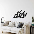 Geese Flock Metal Wall Art - Decor available at Dekadron for $89.90