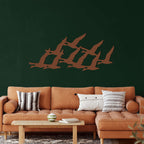 Geese Flock Metal Wall Art - Decor available at Dekadron for $74.90