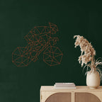 Geometric Bike Metal Wall Art - Decor available at Dekadron for $69.90