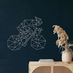 Geometric Bike Metal Wall Art - Decor available at Dekadron for $69.90