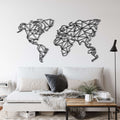 Geometric World Map - Decor available at Dekadron for $149.90