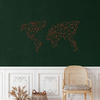 Geometric World Map - Decor available at Dekadron for $159.90