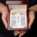 Girlfriend Gift, Vertical Name Necklace: If I Could Give You One Thing In Life...