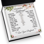 Girlfriend Gift, Vertical Name Necklace: Wherever The Journey Takes Us...