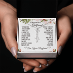 Girlfriend Gift, Vertical Name Necklace: Wherever The Journey Takes Us...