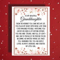 Granddaughter Card from Grandma or Grandparents, Personalized Floral Birthday Graduation Card