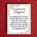 Granddaughters Boyfriend Card, From Grandparents Welcome Card, Sentimental Family Appreciation