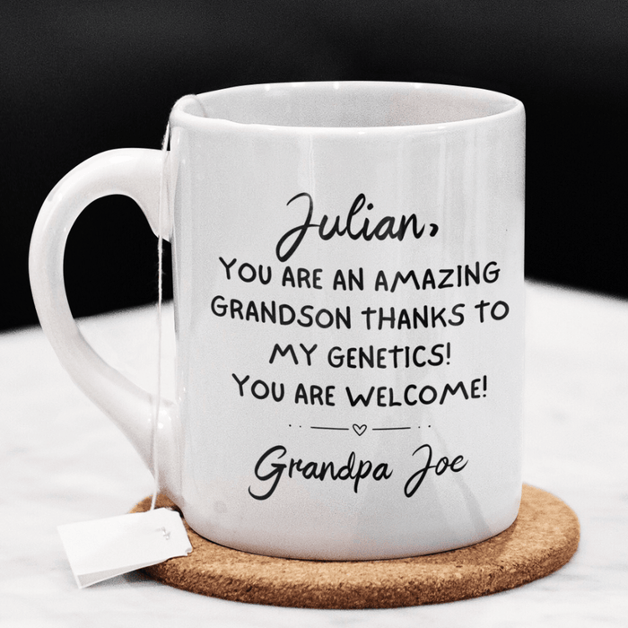 Grandson Gift, Personalized Coffee Mug: You Are An Amazing Grandson...