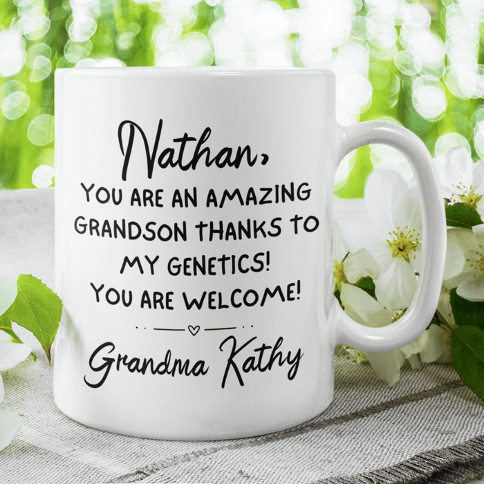 Grandson Gift, Personalized Coffee Mug: You Are An Amazing Grandson...