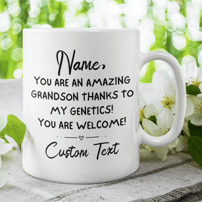 Grandson Gift, Personalized Coffee Mug: You Are An Amazing Grandson...